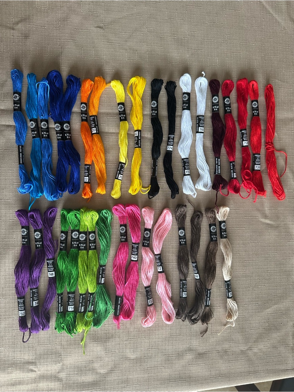 Loops And Threads Embroidery Floss Assortment - Multicolor